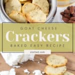 Goat cheese breakfast crackers baked easy recipe.