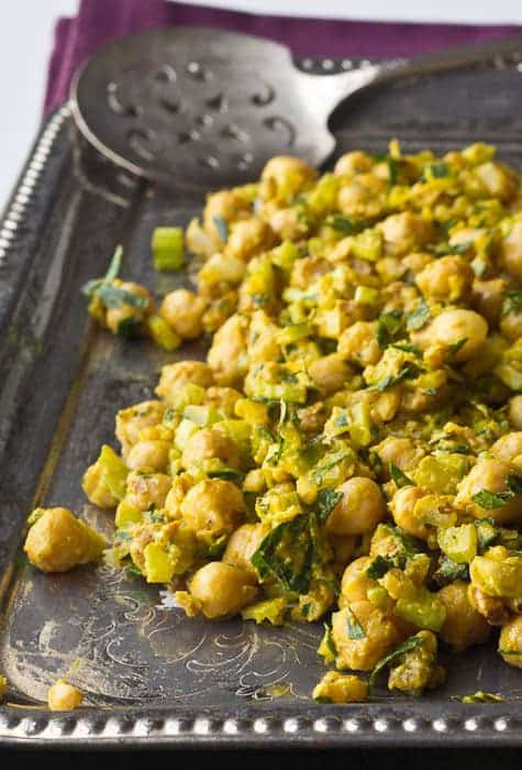 Mustard Chickpea Salad - Lemony Mustard Chickpea Salad is a go-to lunch that is healthy, delicious, and vegan to boot.