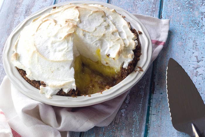 Meyer Lemon Meringue Pie comes together easily for a sweet-tart dessert.