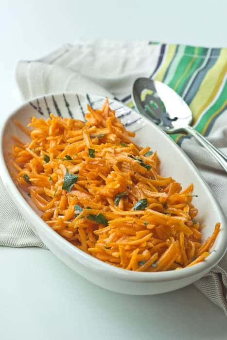 French Carrot Salad is a wonderful side dish that can be served cold or at room temperature.
