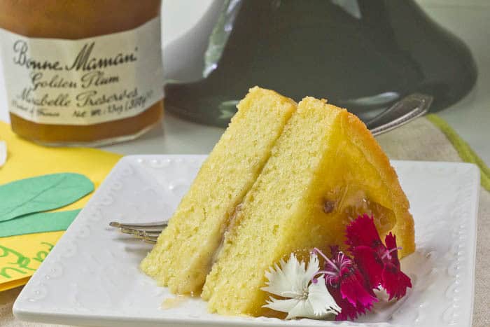 Golden Plum Tea Cake is an elegant dessert for Mother's Day.