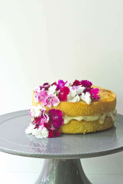 Golden Plum Tea Cake is delicate and sweet and perfect for Mother's Day.