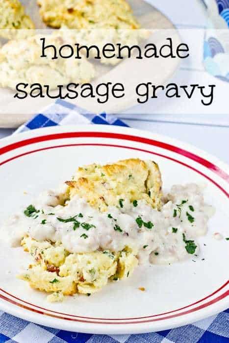 Homemade Sausage Gravy is a classic stick-to-your ribs way to start the day.