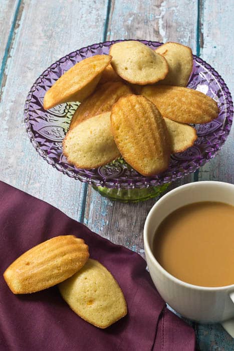 Mango Madeleines are lightly sweet and tender, making them the perfect tea-time accompaniment.