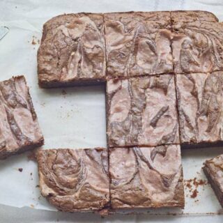 Strawberry Cheesecake Swirl Brownies