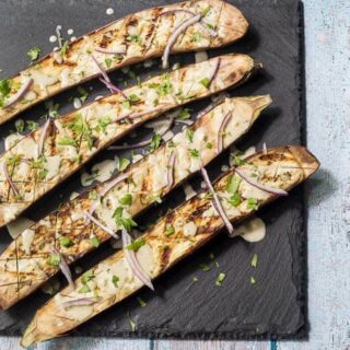 Grilled Eggplant with Tahini Sauce