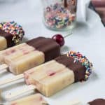 Vegan Banana Split Popsicles photo