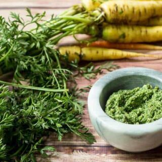 Carrot Top Pesto