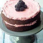 Chocolate Beet Cake with Blackberry Buttercream