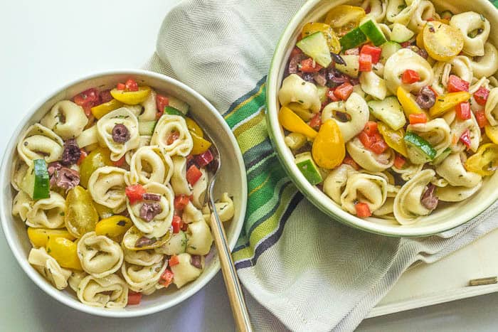 Tortellini Pasta Salad is a homemade version of the summer classic.