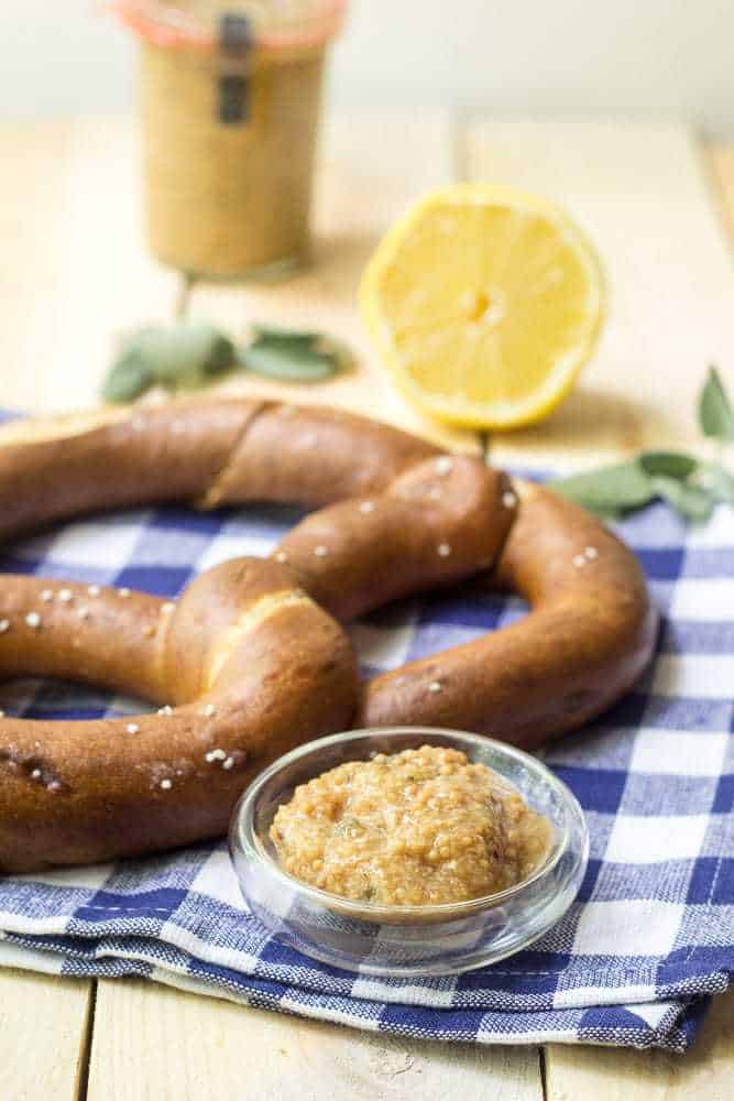 Lemon Sage Mustard - Mustard is an easy canning project, and citrus and herbs combine for this fragrant lemon sage mustard.