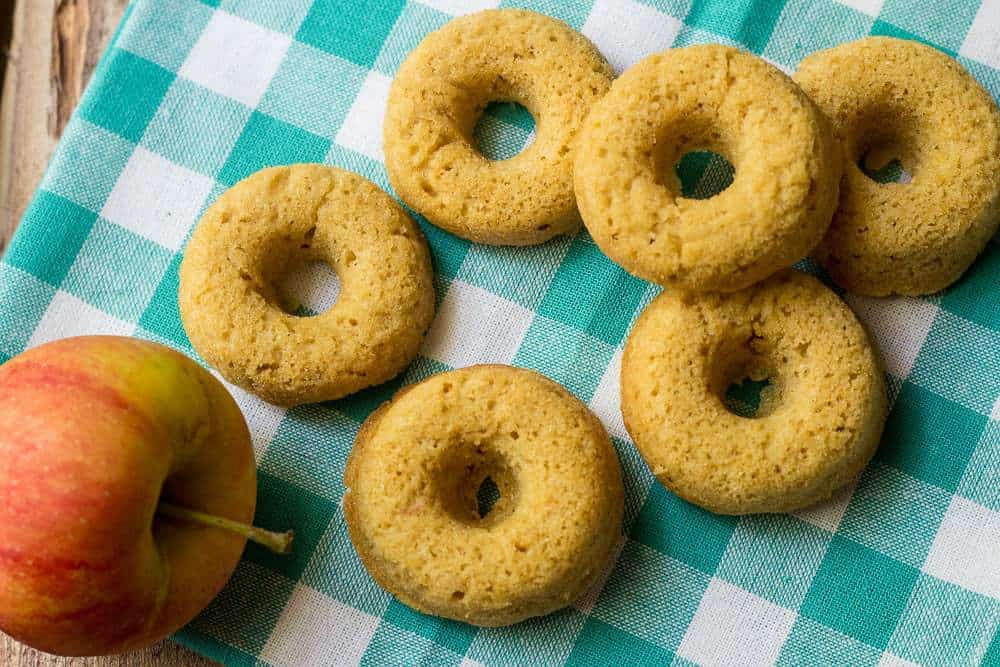 Maple Apple Bites are made with whole wheat flour, shredded apple, and maple syrup, making them slightly sweet but also filling to keep kids settled until meal time.