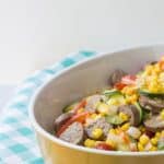 Quinoa with Summer Vegetables and Sausage