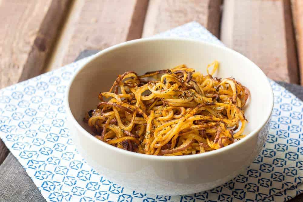 Spicy Spiralized Potatoes