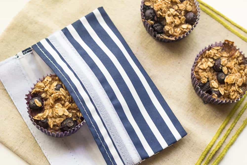 Baked Blueberry Oatmeal Cups - Get breakfast ready for the whole week with these baked blueberry oatmeal cups.