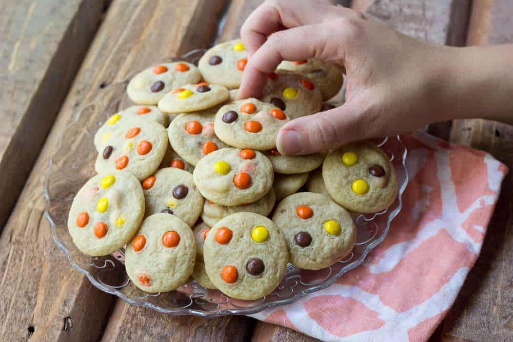Mini Reese's Cookie Bites are a fun snack to have on hand for your next TV-watching binge. 