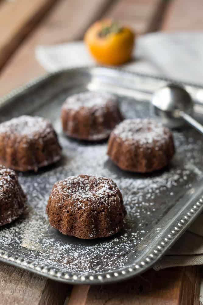 Persimmon Chocolate Cake - Stumped by persimmons? Try this easy, whole grain persimmon chocolate cake. 