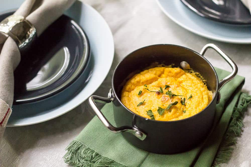 Butternut Squash Souffle - Flavored with vanilla and lemon, it's an unexpected taste your guests will enjoy.