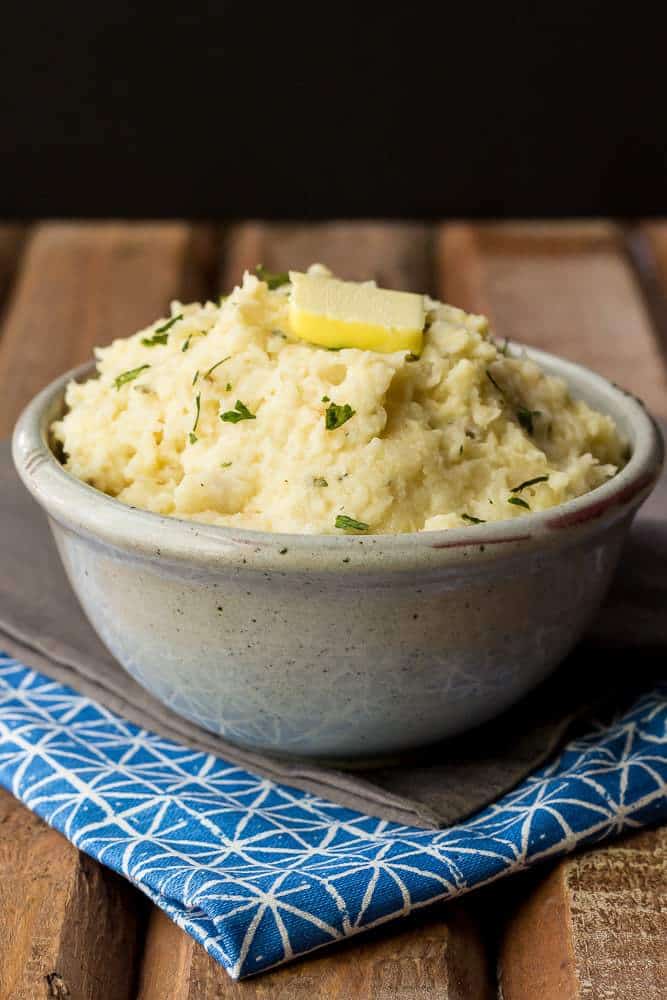 Celery root mash is a different take on standard holiday side dishes. 