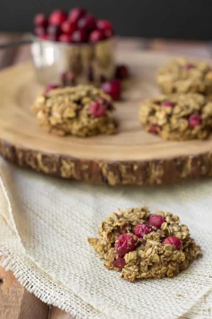 Cranberry breakfast cookies are filled with tart, juicy fruit for a welcoming morning!