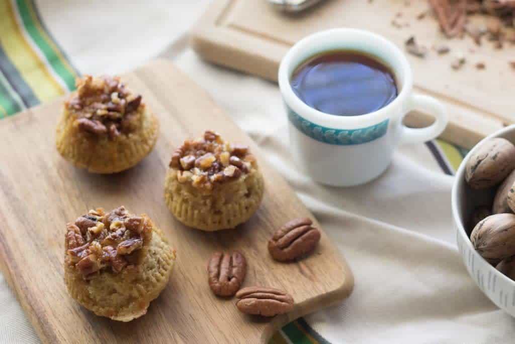 Sticky Bun Muffins are nutty with a caramel flavor.