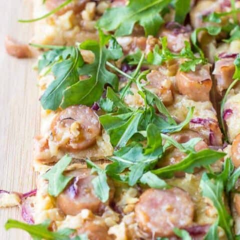 Maple Walnut Chicken Sausage Pizza