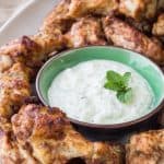 Baked tandoori chicken wings are full of flavor. They're baked so they're healthier!