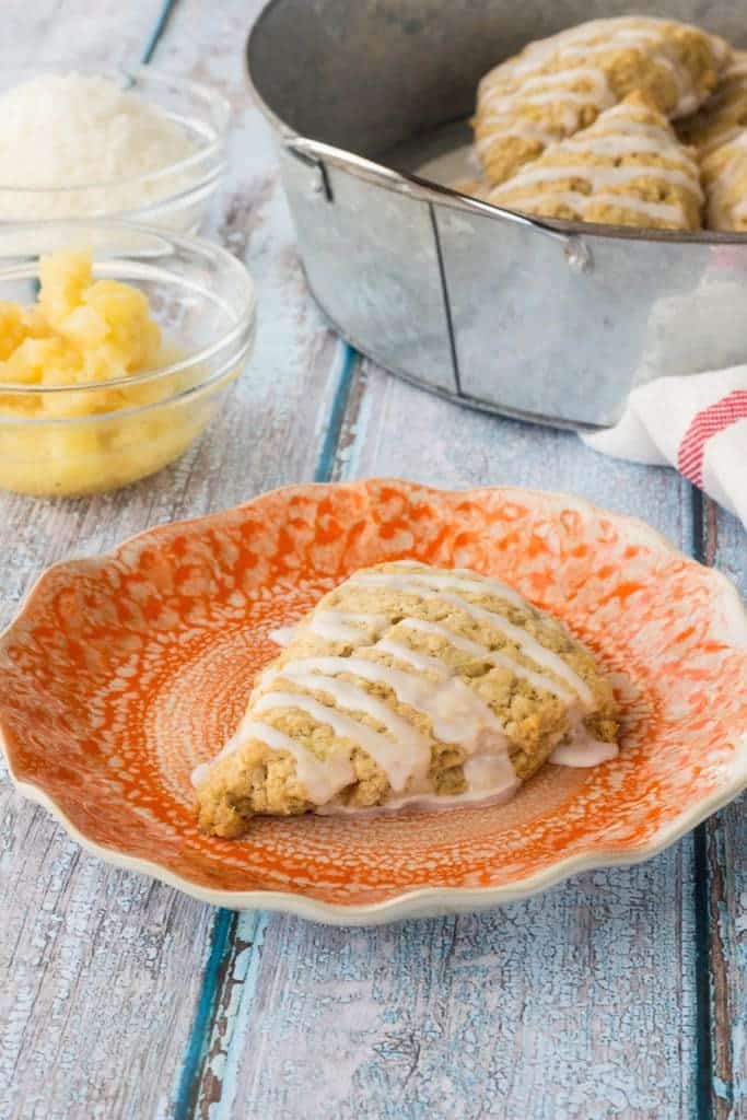 Piña colada scones are a delightful breakfast treat, full of tropical taste.