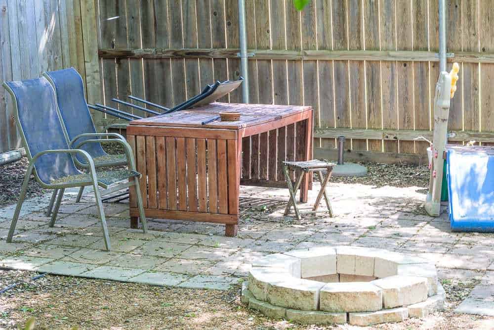 Patio Overhaul - Before Patio Overhaul - Before
