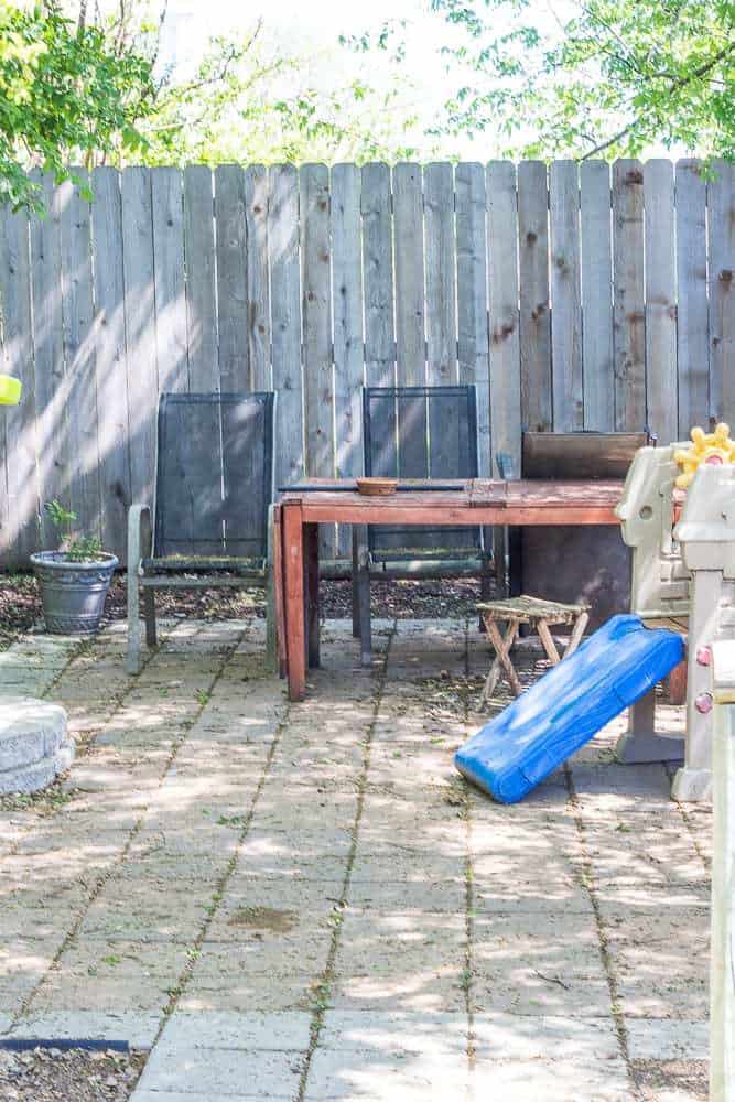 Patio Overhaul - Backyard Before