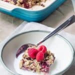 Raspberry Almond Baked Oatmeal