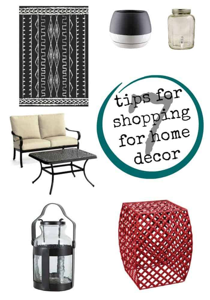 Shopping for Home Decor - My Tips for Refreshing a Room or Patio Space.