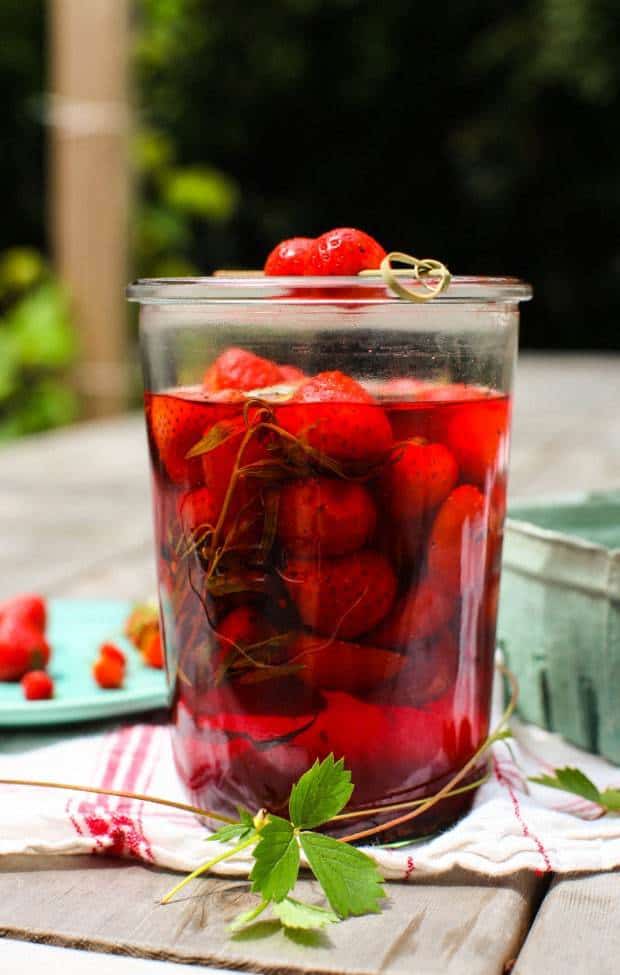 Quick Pickled Strawberries
