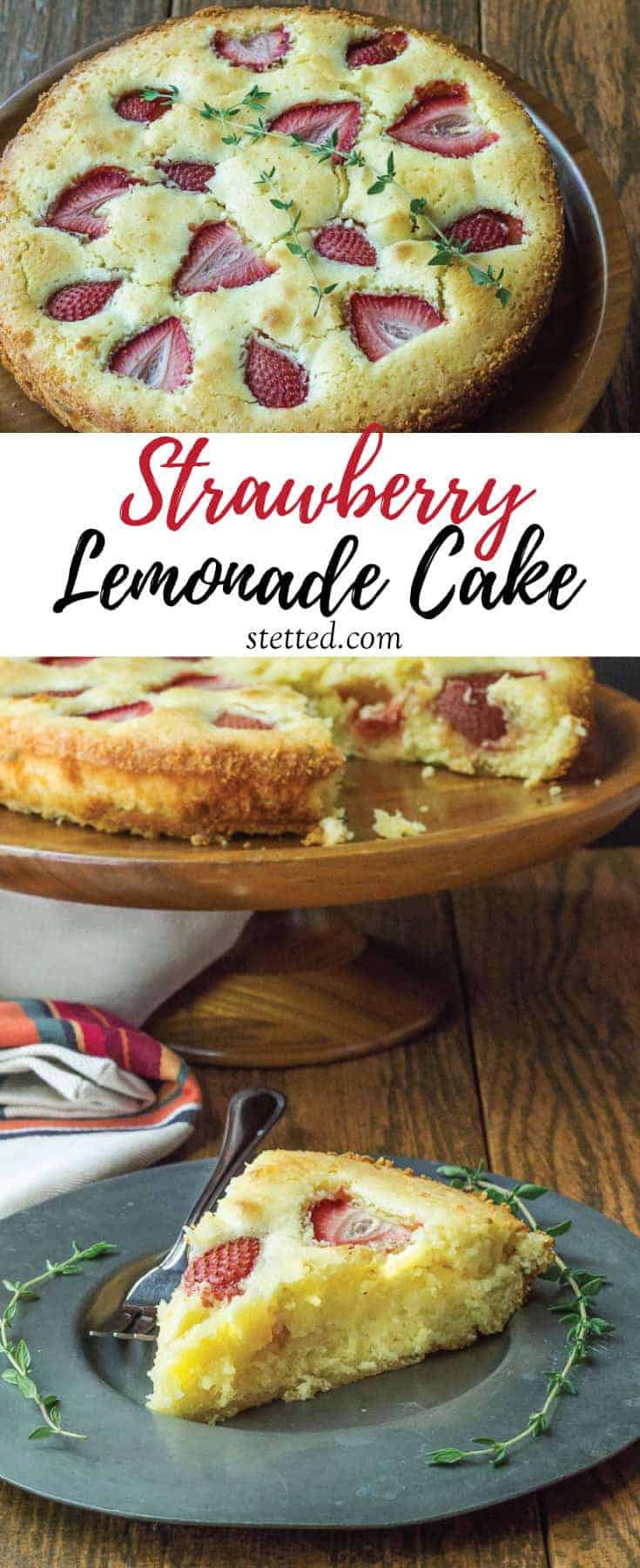 Strawberry lemonade cake needs no frosting to make it shine. The sweet-tart flavor is perfect for spring gatherings.