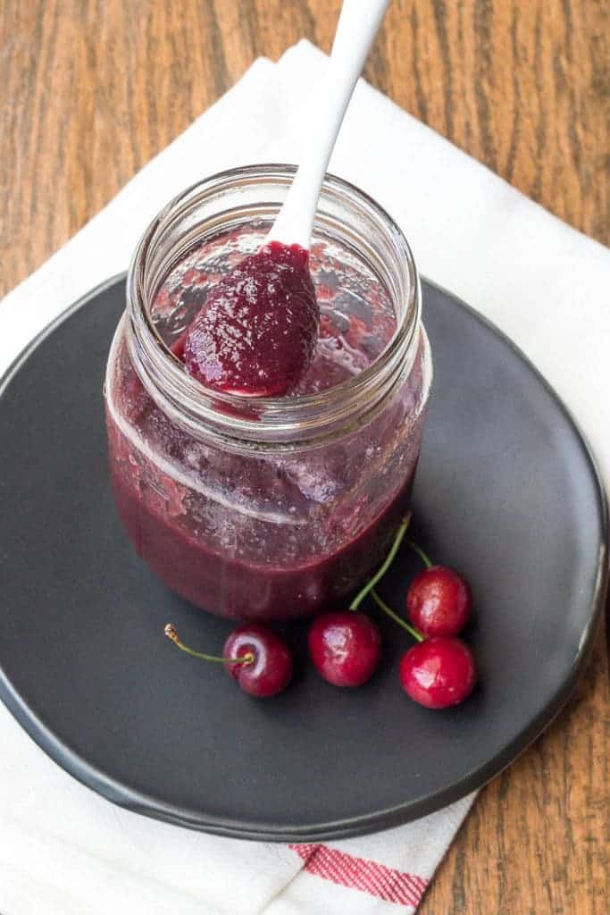 Cherry BBQ Sauce is a summertime condiment you'll love. Add it to burgers, ribs, and more!