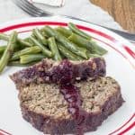 Glazed meatloaf is covered in a sweet-spicy cherry BBQ sauce for full-on flavor.
