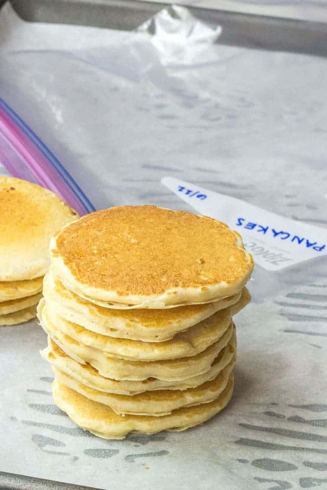 Learn how to freeze pancakes to keep a homemade breakfast always on hand! Your kids will thank you!