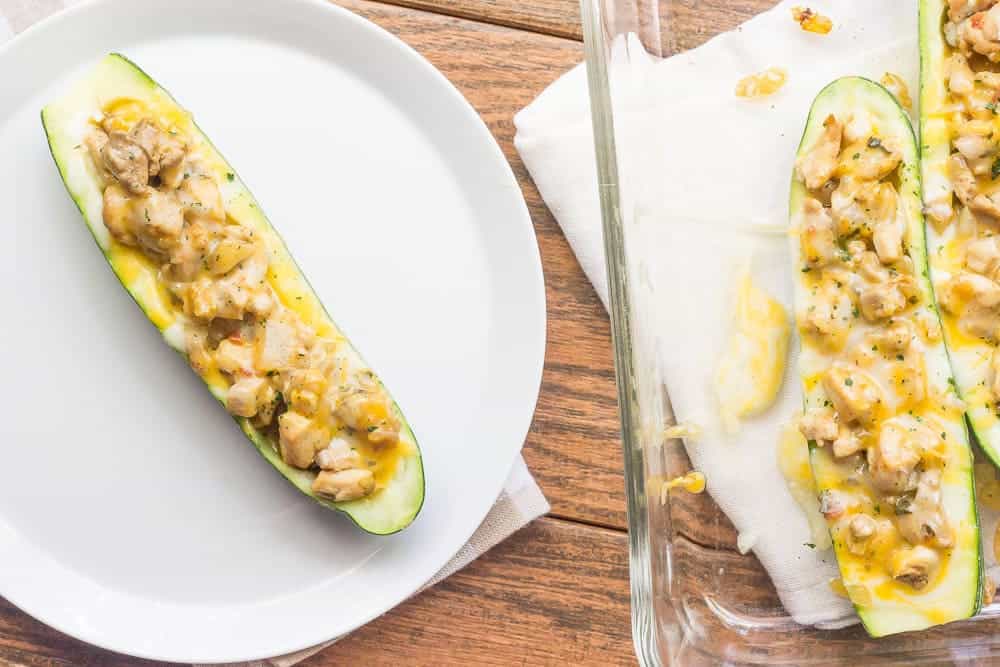 Zucchini Taco Boats with Chicken are an easy, carb-free way to serve up tacos!
