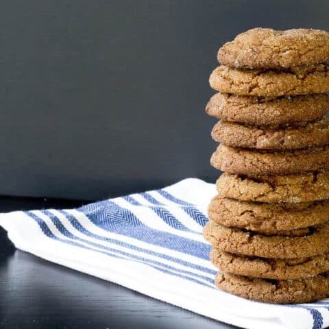 Double ginger molasses cookies are the cookie you crave on fall nights.