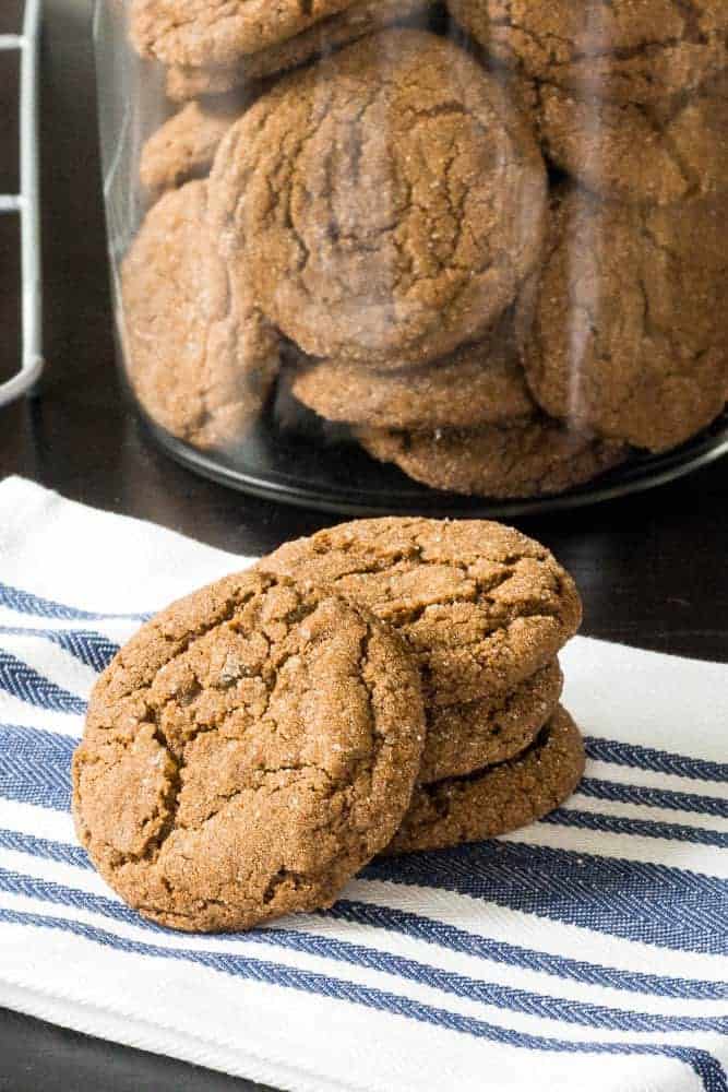 Double ginger molasses cookies are soft, spicy, and remind you of days gone by.