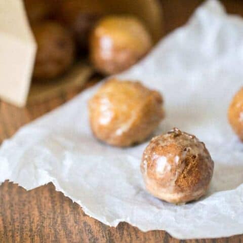 Pecan coffee donut holes are so much easier to make than you think! You'll love them.