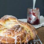 Cranberry breakfast bread is a wonderful way to use up the last of your Thanksgiving sauce.