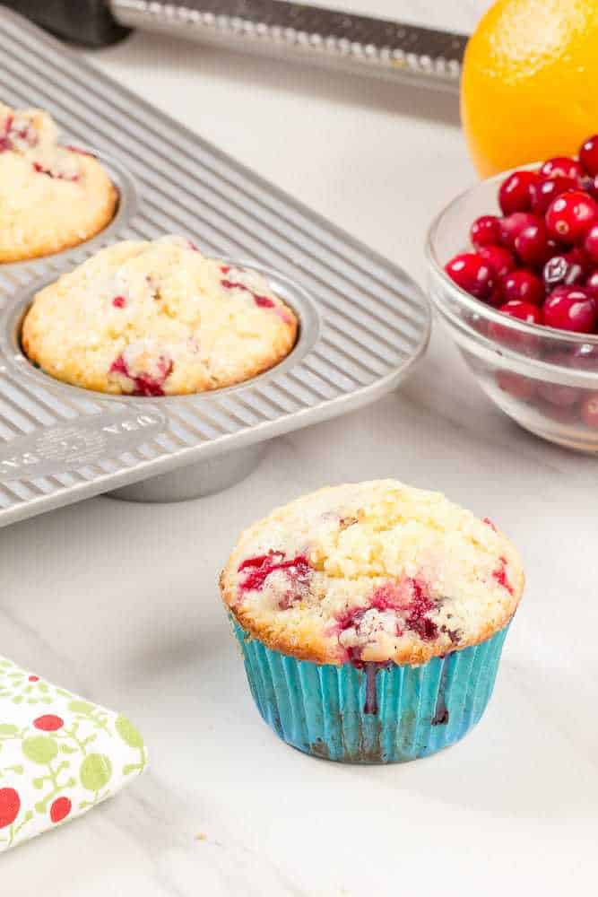 Cranberry orange muffins are just what you need to get you through the winter. They’re bursting with flavor!