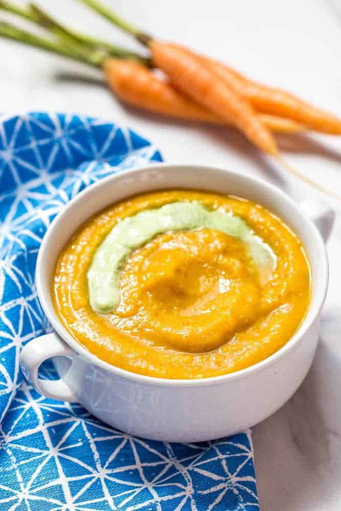 Carrot miso soup is easy for any weeknight. It makes great leftovers for lunch, too.