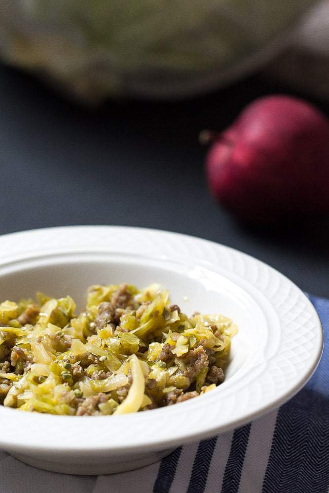 This easy pork cabbage skillet is a comforting dish that needs minimal ingredients. 