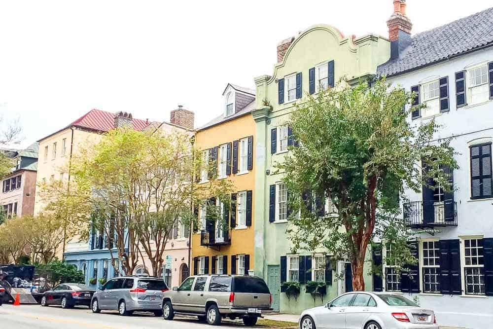 Rainbow Row in Charleston is one of the city's must-see sights.