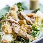 Grilled Chicken Caesar Salad is made completely on the grill for a quick meal.