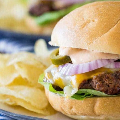 Texas Heat Burgers gain flavor from the addition of barbecue sauce and jalalpeños.