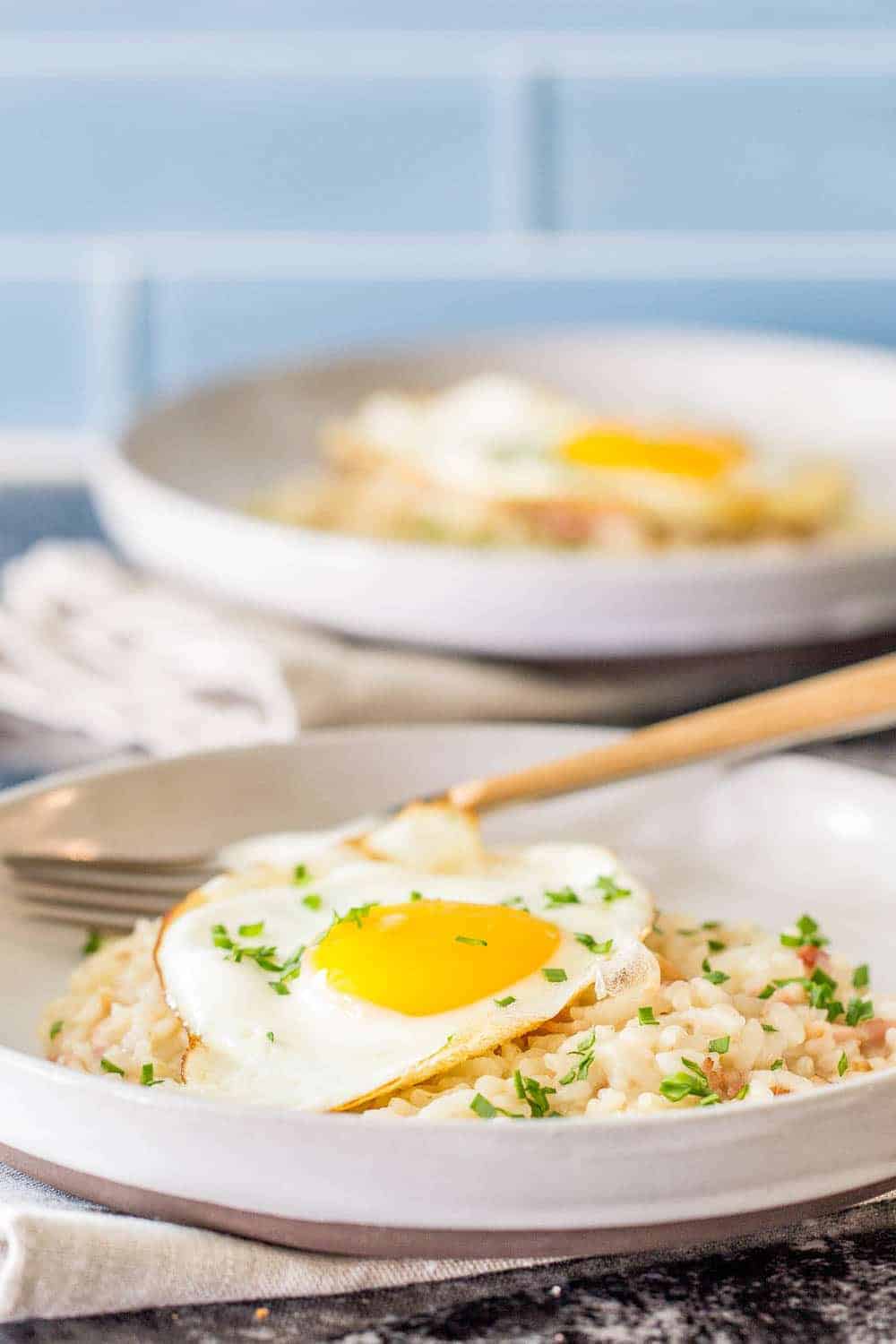 Bacon and Egg Risotto