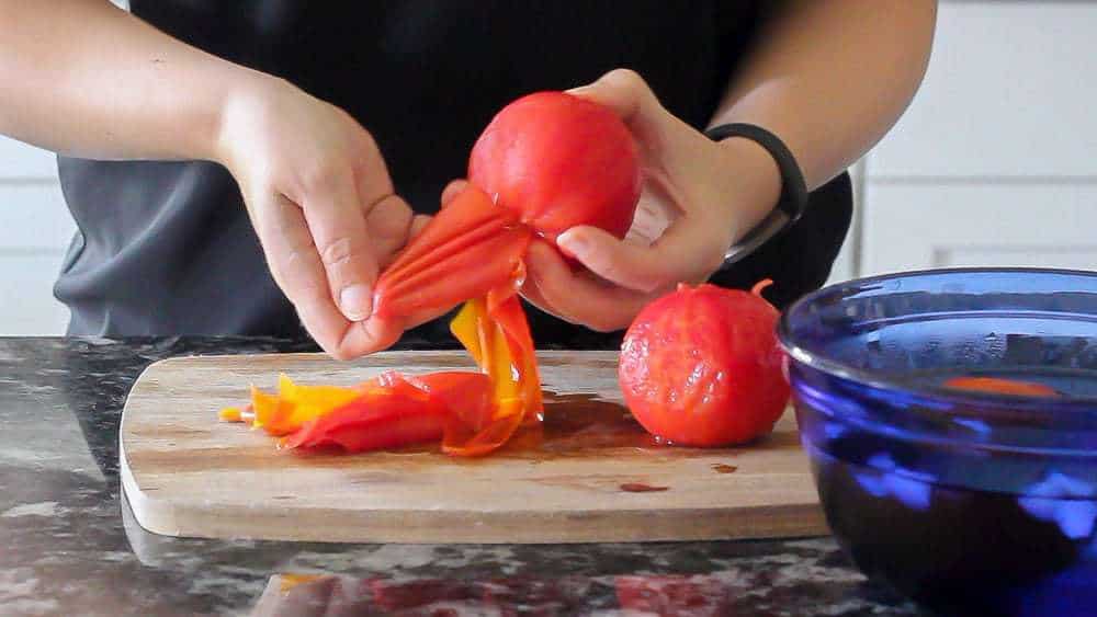 Learn how to peel tomatoes to use up your summer crop.